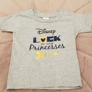 Disney Lock up your princess grey shirt